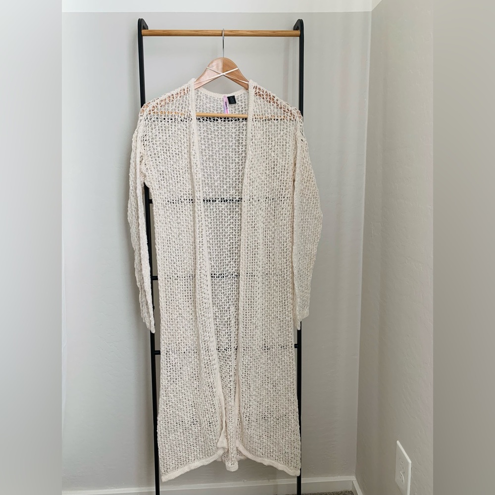 Love Design Knitted Open Front Cardigan